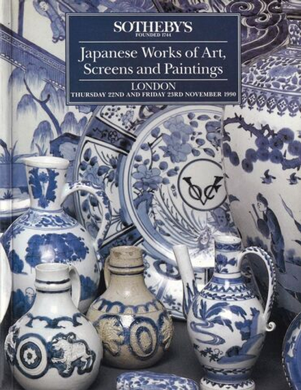Каталог аукциона Sotheby's, Лондон, Японское искусство, ширмы и живопись от 22-23 ноября 1990 года