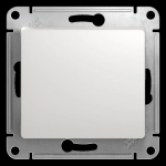 GLOSSA 1-клавишный ПЕРЕКРЕСТНЫЙ ПЕРЕКЛЮЧАТЕЛЬ, сх.7, 10АХ, механизм, БЕЛЫЙ