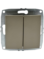 Выключатель 2-кл MONO ELECTRIC L/D бронза 500-002325-102