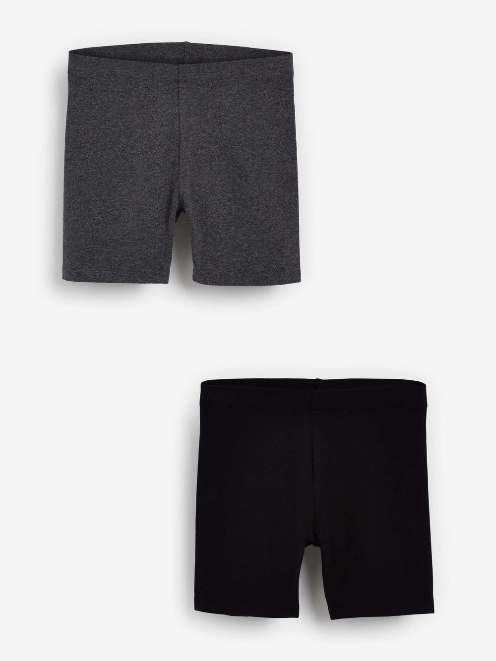 Шорты-велосипедки для девочки Next 780-341, 2 шт., Черный, Темно-серый