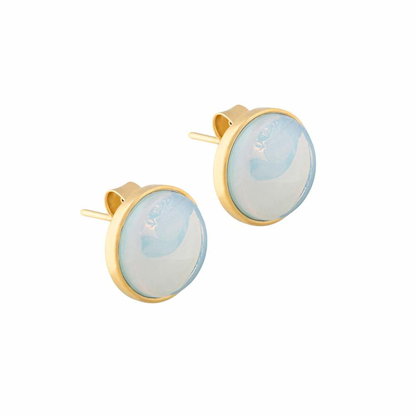 Серьги пусеты Possebon Pearl Opaline A1992.25 BW/G