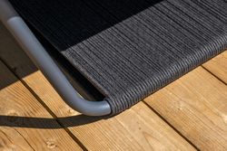 "Канны" модульная угловая лаунж-зона из роупа (веревки), цвет темно-серый