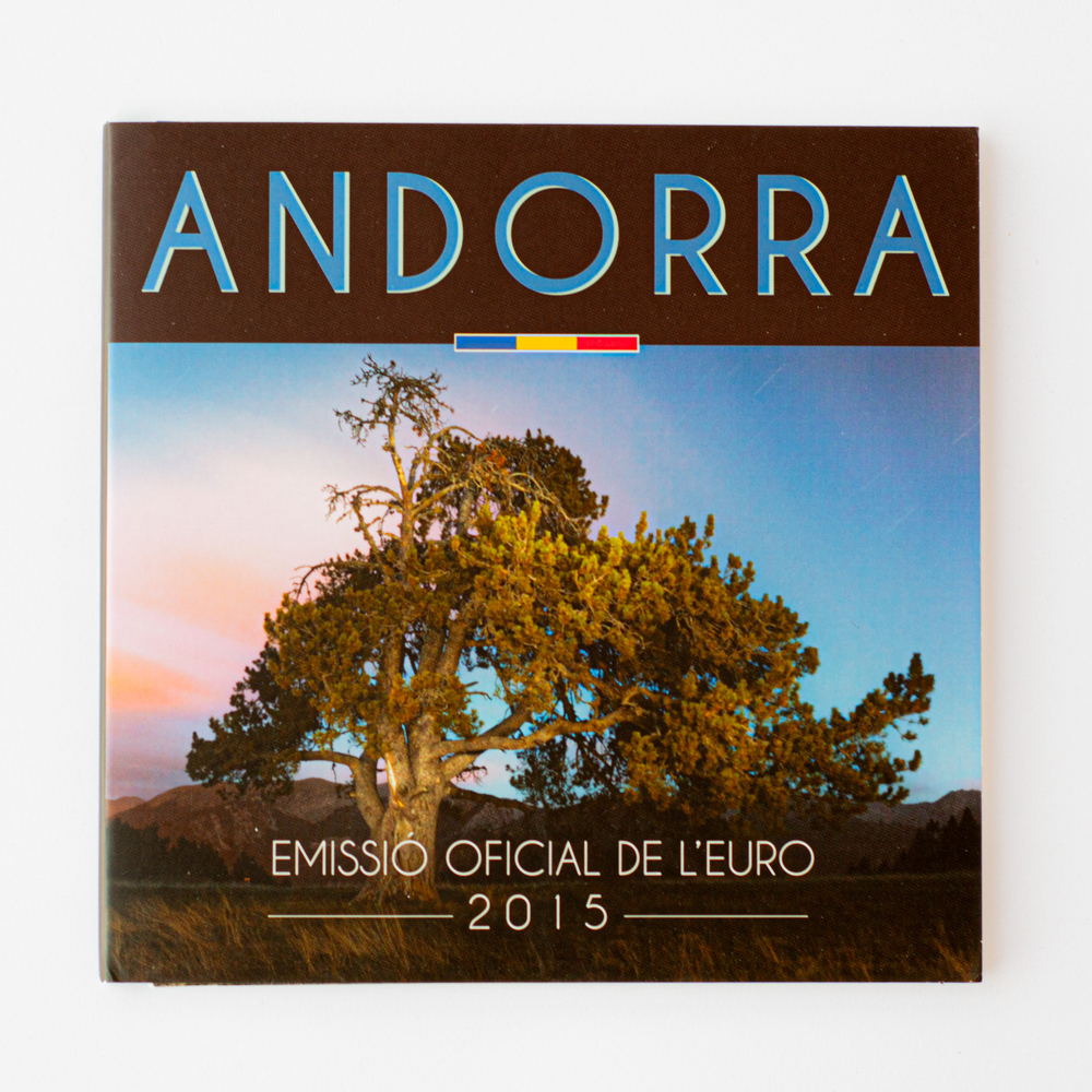 Andorra 2015 Brilliant Uncirculated (BU) Coin Set
