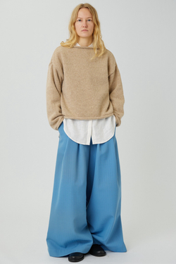 Кюлоты из голубой шерсти