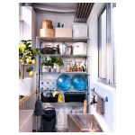 Стеллаж - IKEA OMAR, 92х36х181 см, оцинкованная сталь, ОМАР ИКЕА