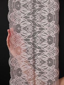 03-294 ОПТ Кружево эластичное 24 см, серебристый пион 168