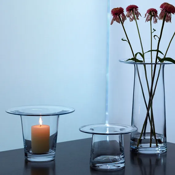 Ваза victoria, 36 см, прозрачная