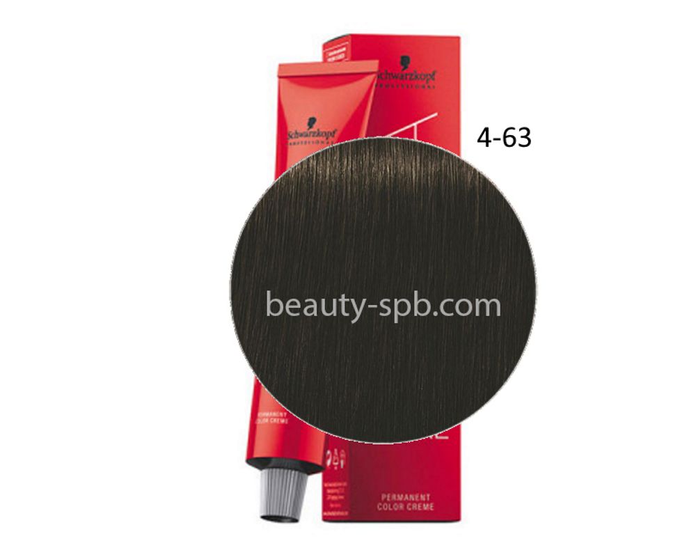 Schwarzkopf Professional краска для волос Игора Royal цвет 4-63 Средний коричневый шоколадный матовый 60мл