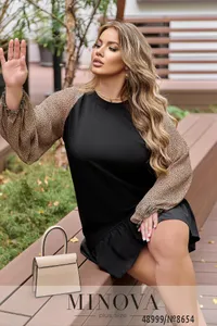 Платье 8654-мокко Minova