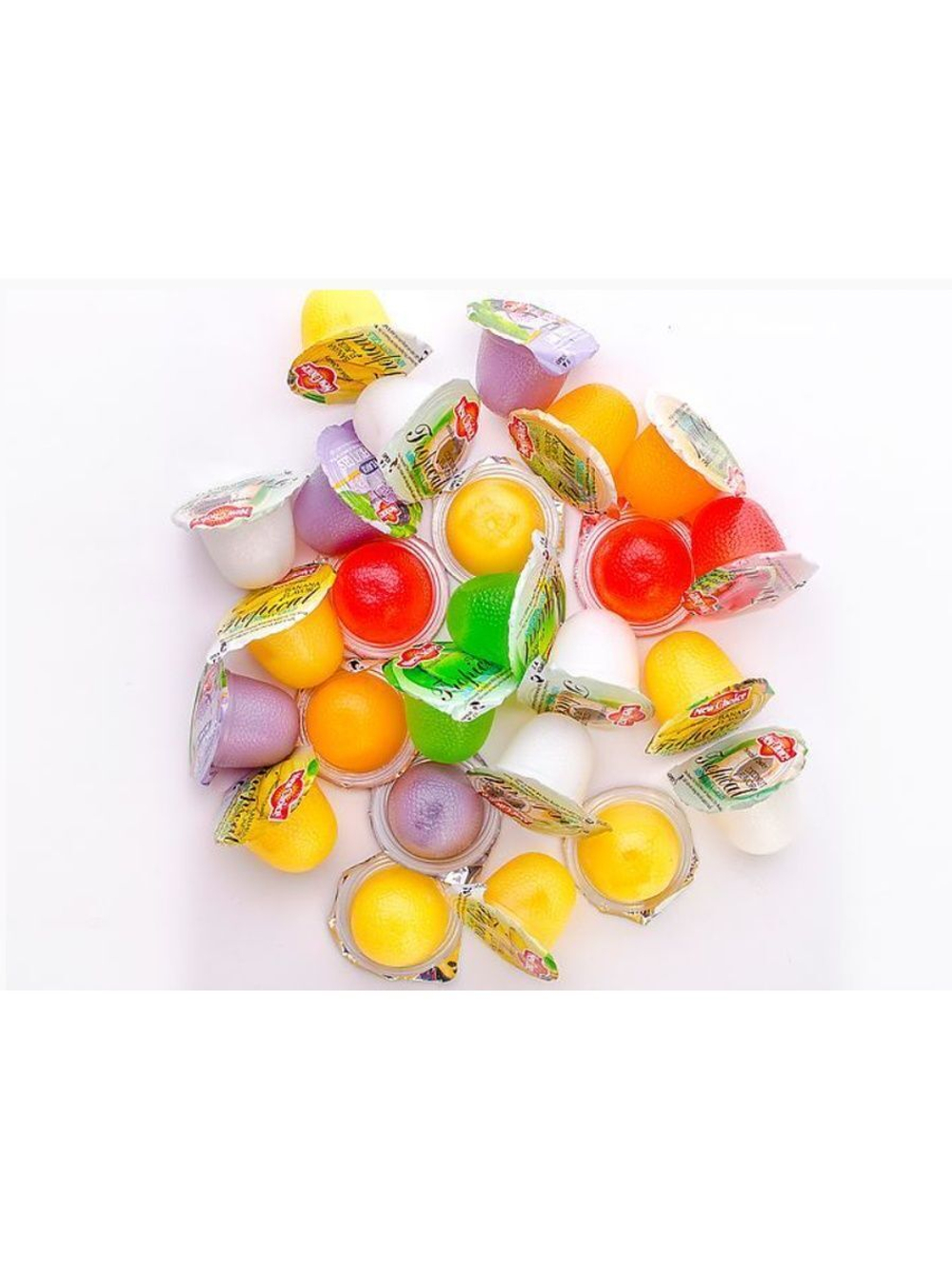 Желе со вкусом маракуйи персика винограда и вишни 300г