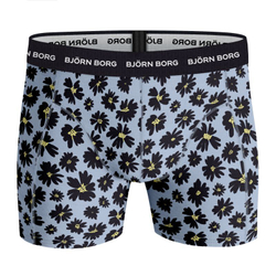 Мужские спортивные боксеры Björn Borg Shorts Sammy BB Fourflower 3P - skyway