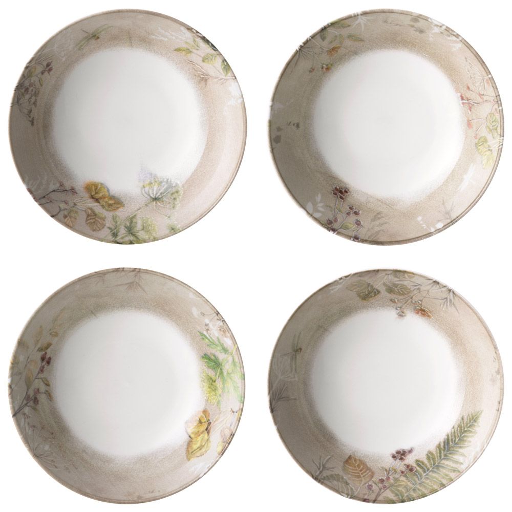 НАБОР ПОСУДЫ ОБЕДЕННЫЙ BRONCO GRASSLAND НА 4 ПЕР. 12 ПР.: 25,5 СМ, 20,5 СМ, 18 СМ