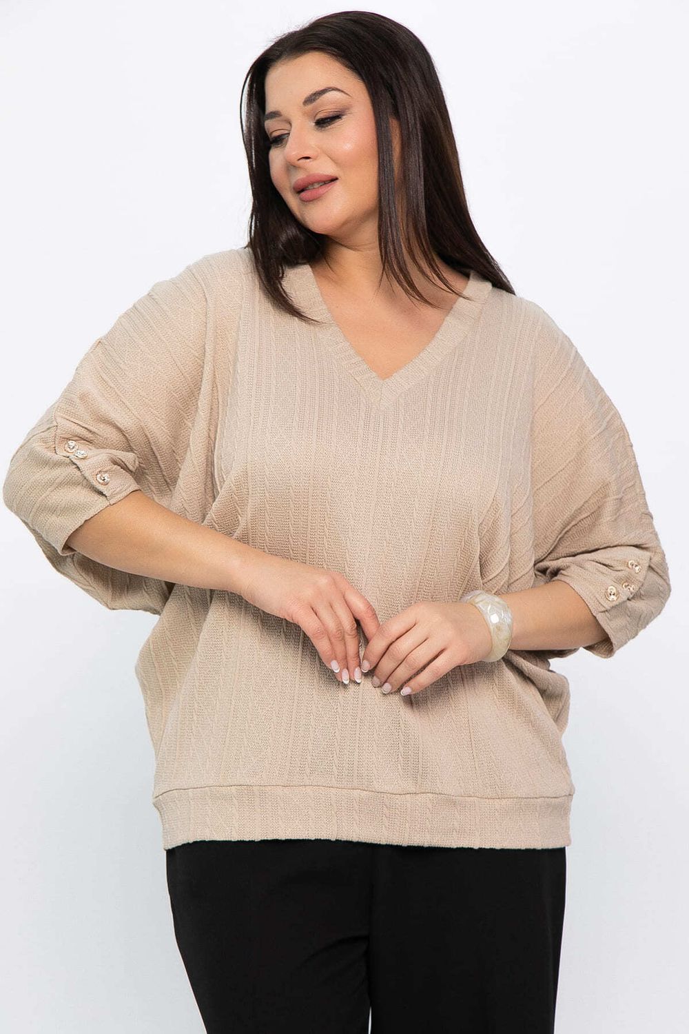 Блуза Вэнсдей (бежевая) Б14818-4М LT Collection