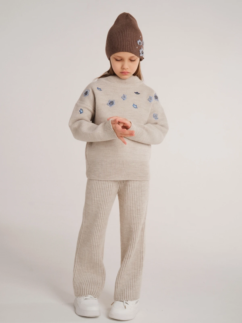 Костюм вязаный NEZABUDKA CHILD, бежевый