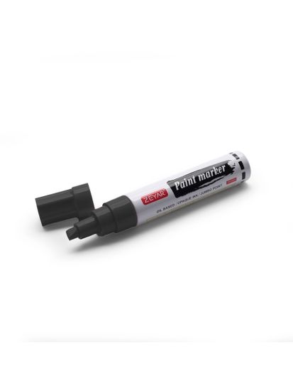 Маркер Zeyar Paint 8,5 мм черный скошенное перо