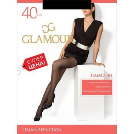 Glamour Tiamo колготки класс. с шортиками 40 den nero р.3 (M)