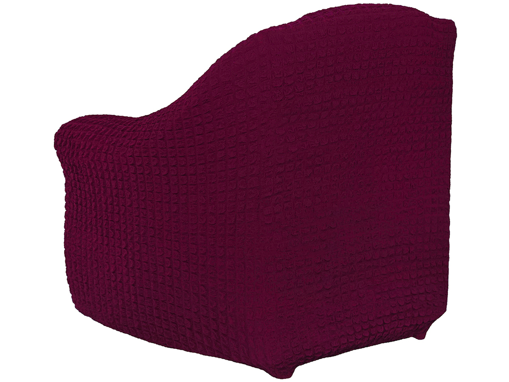 Чехол на кресло без оборки Модерн, цвет Бордовый