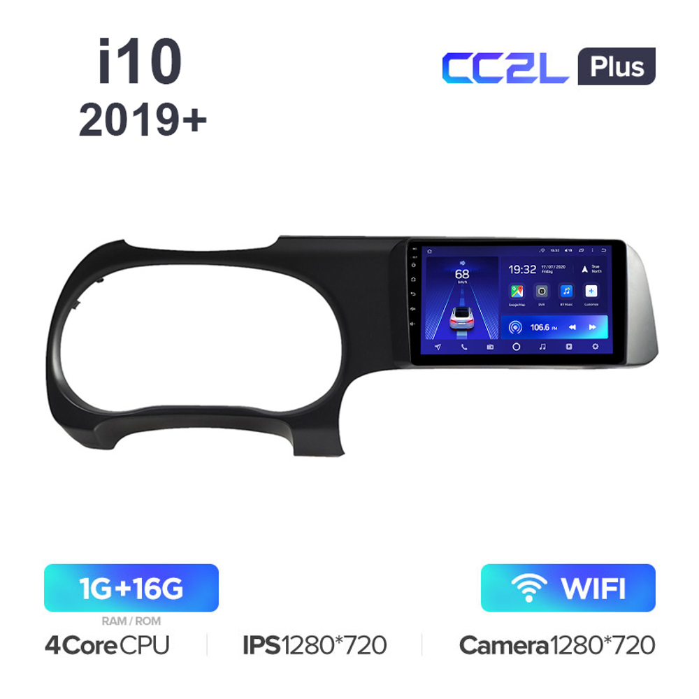 Teyes CC2L Plus 10,2"для Hyundai i10 2019+ лев.