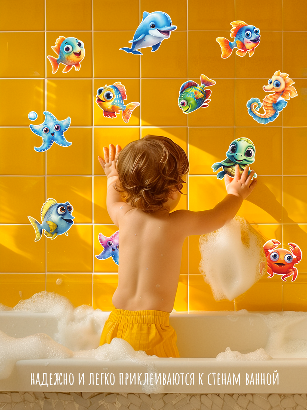 Наклейки Морские обитатели рыбки