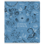 Тетрадь А5 48 л. BRAUBERG скоба клетка матовая ламинация фольга "Zodiac Symbol" (микс в спайке) (20 штук в упаковке)