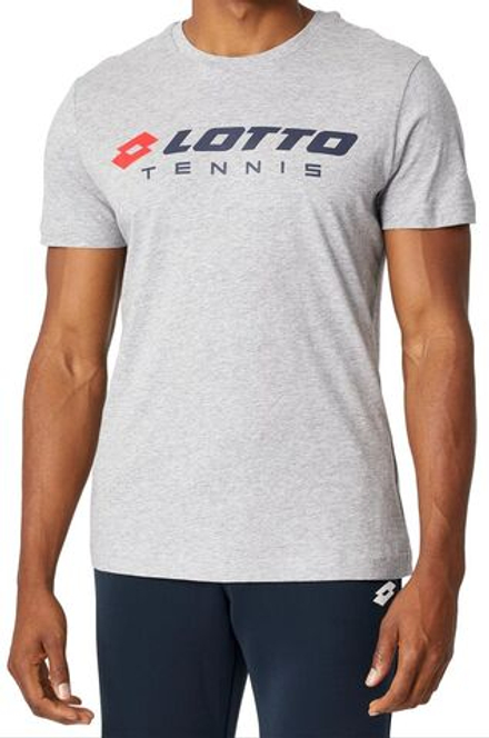 Теннисная футболка Lotto Squadra II Tee - cool gray 6c