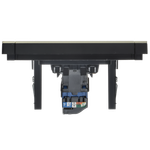 FORTE&PIANO Розетка компьютерная RJ45 кат.6 FP831M металл серый сланец IEK