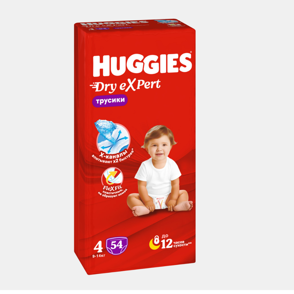 Подгузники-трусики Huggies Dry Expert 9-14 кг 54 шт