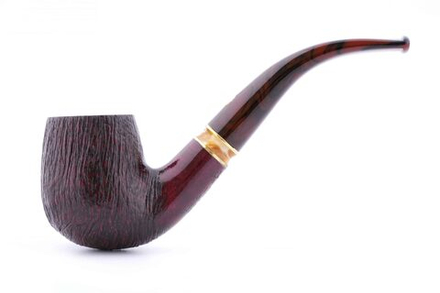 Трубка Mastro de Paja Pettinata Classica с цветным кольцом, M451-2