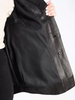 Кожаная куртка демисезонная рубашка