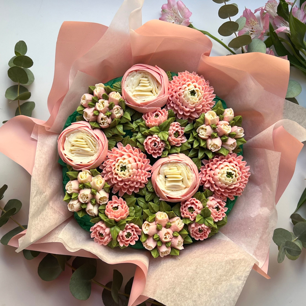 Букет 13 капкейков в премиум коробе