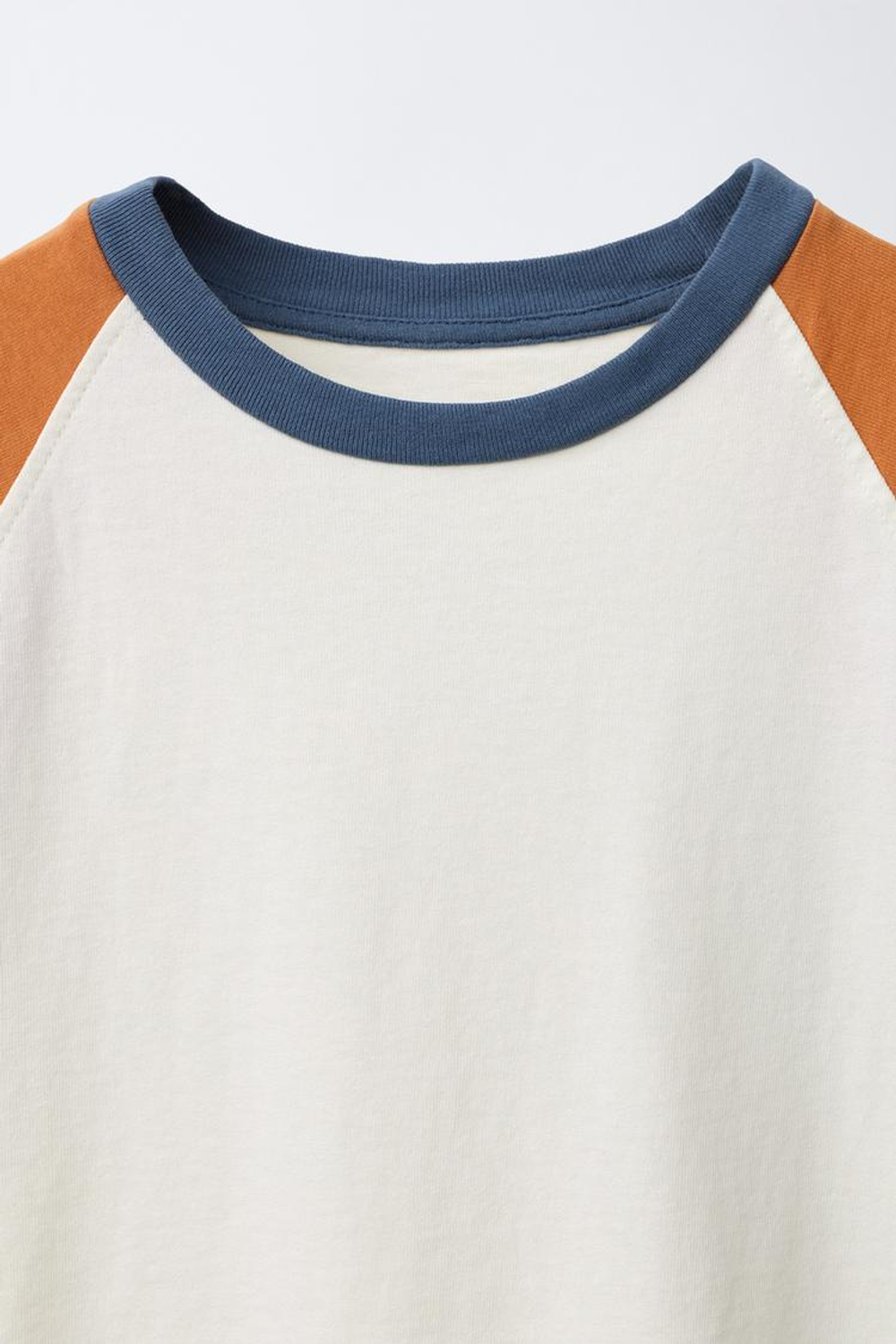 ZARA ФУТБОЛКА РЕГЛАН, ЭКРЮ