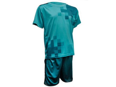 Форма футбольная. Цвет бирюзовый. Размер 54. Материал: полиэстер. F-RM-54# EU-48#