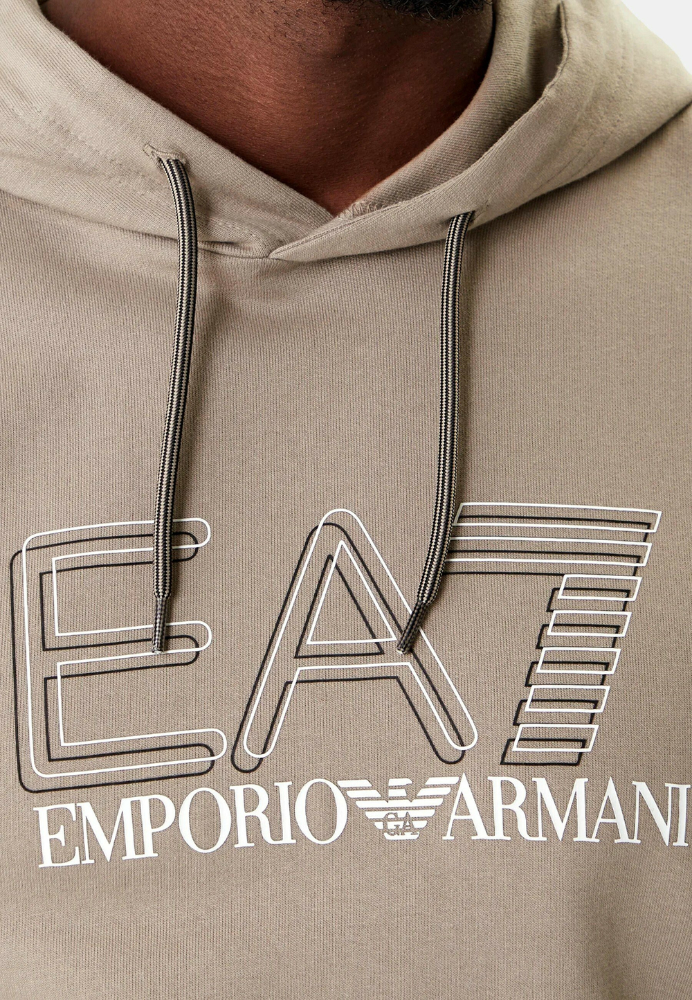 EA7 Emporio Armani UNISEX - Толстовка с капюшоном - Бежевый