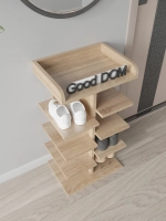 Обувница напольная высокая деревянная в прихожую