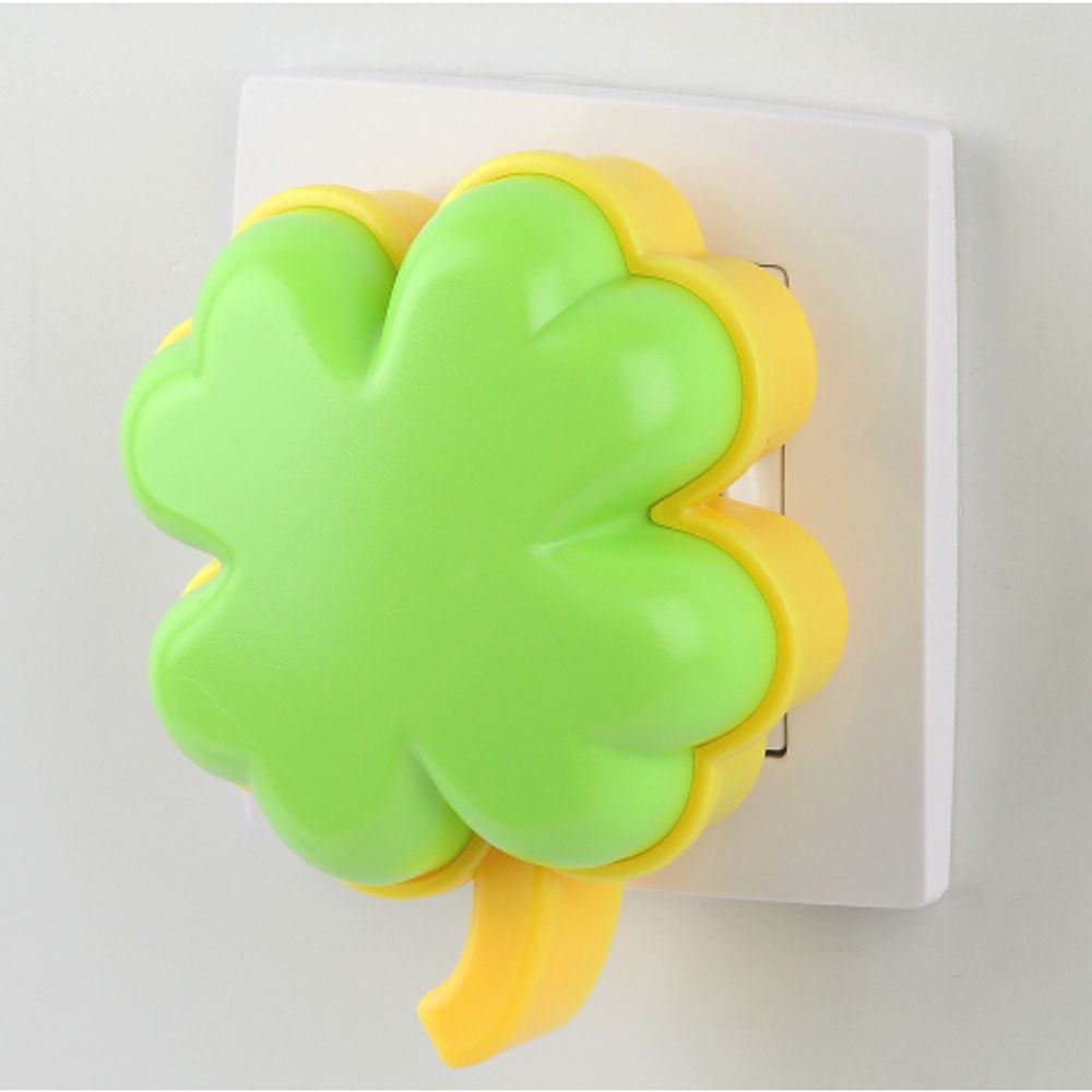 Ночник - светильник светодиодный ЭРА NN-606-LS-GR в розетку с датчиком освещенности зелёный | Ночники