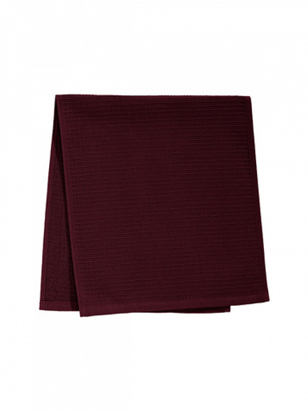 Полотенце кухонное DeNASTIA вафля/махра 470gsm 35x75 100% Хлопок винный