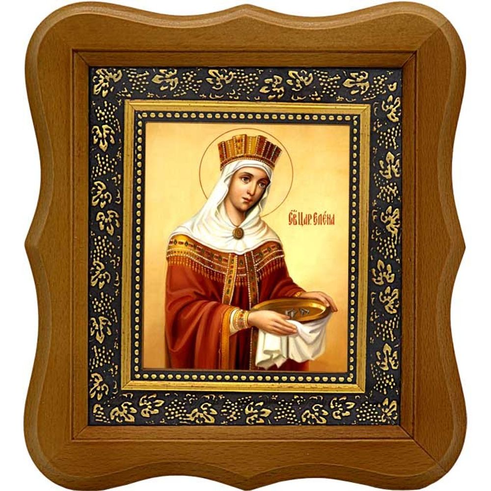 Елена Святая царица. Обретение Честного Креста и гвоздей. Икона на холсте