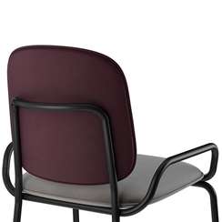 Барный стул Ror, 2 Frame, пурпурный/серый велюр