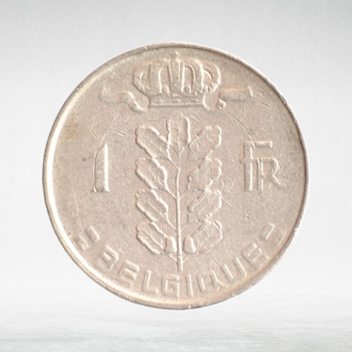 Belgium, 1 Franc (French Text), 1965, VF