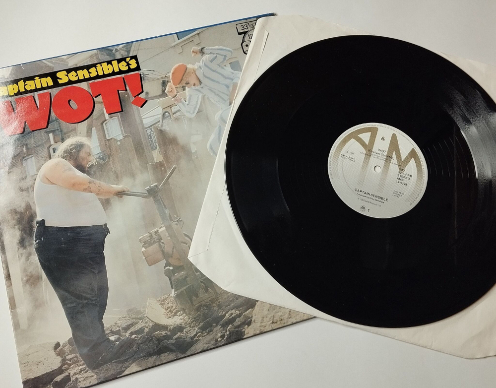 Винтажная виниловая пластинка LP Captain Sensible Wot (Holland 1982) Maxi Single