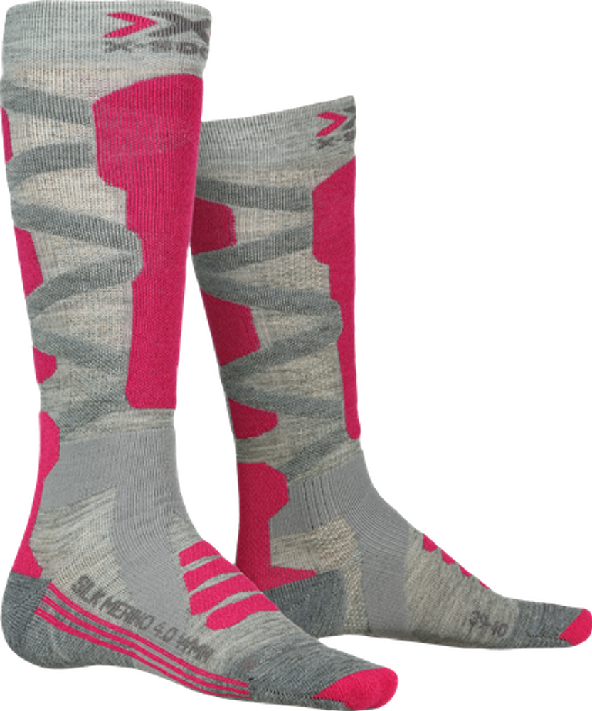 X-SOCKS носки горнолыжные женские  XS-SSKMW19W-G144 X-SOCKS® SKI SILK MERINO 4.0 WMN