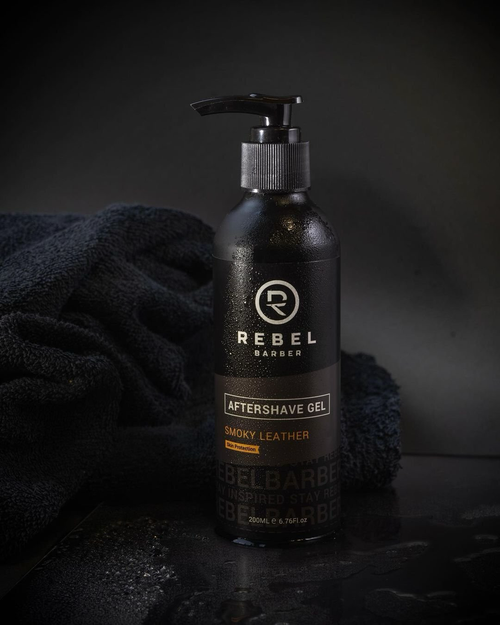 REBEL BARBER Smoky Leather AfterShave Gel - Гель после бритья 500 мл