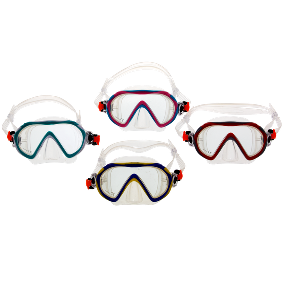 Маска для плавания детская Marlin Joy Red/Silver