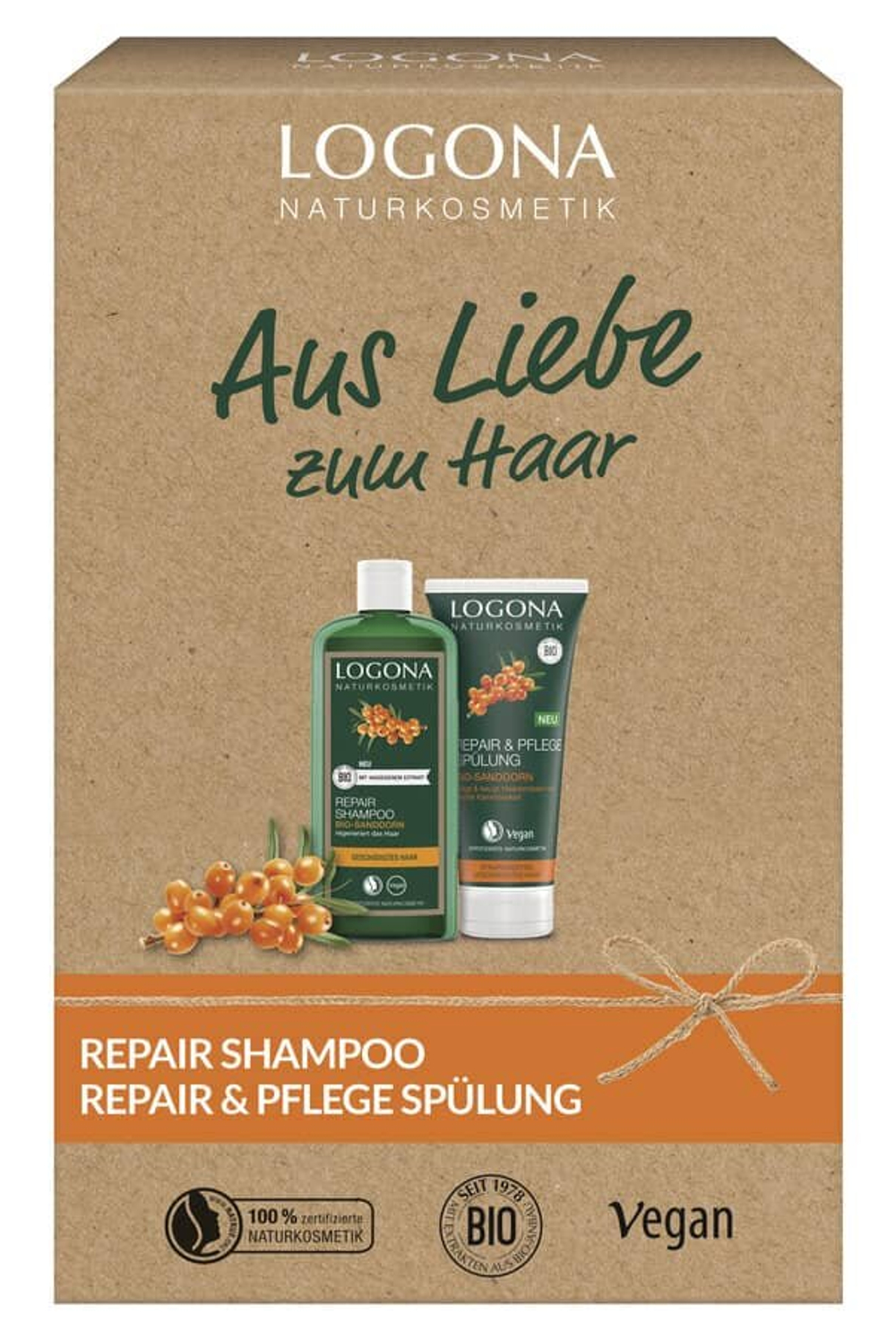 Подарочный набор шампуня и кондиционера Logona Repair