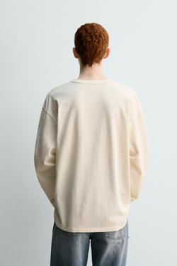 ZARA Х HARRY LAMBERT ФУТБОЛКА С РУСАЛКОЙ ПИТЕРА ПЭНА , ЖЕЛТОВАТО-БЕЛЫЙ