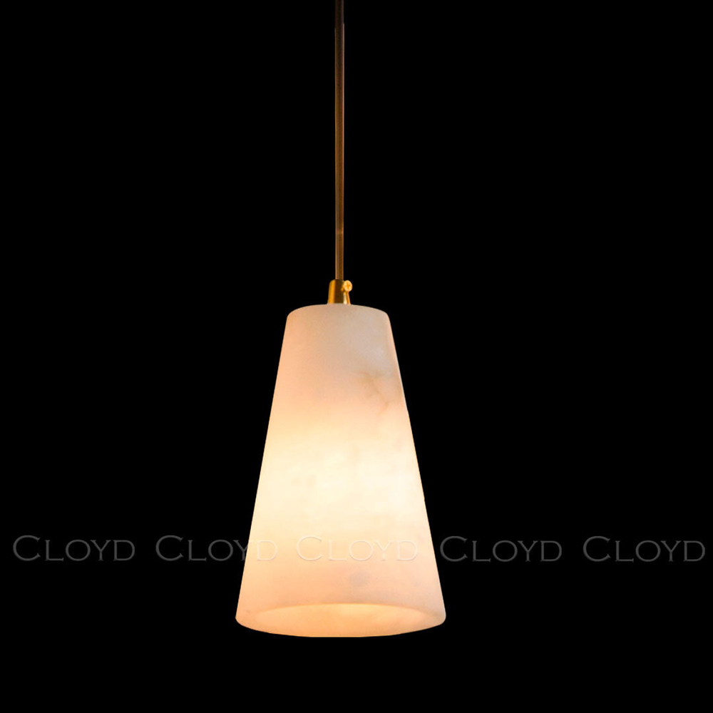 Подвесной светильник Cloyd ANNEX P1 / выс. 18 см - алебастр - латунь (арт.12351)