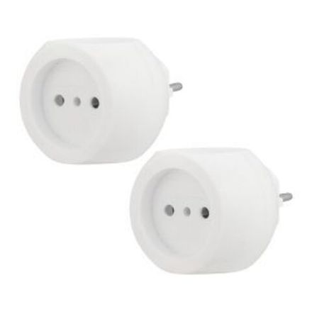 Набор тройников электрических Шар 6А б/з, белый (2 шт./уп.) REXANT