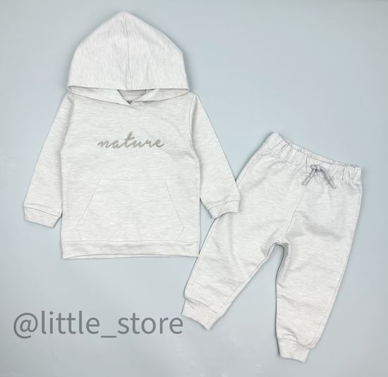 Комплект из футера "Nature", Бежевый меланж