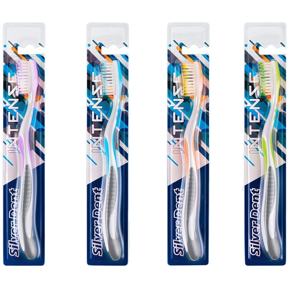 Зубная щетка МОДУМ SILVER DENT Intens, 3033 C
