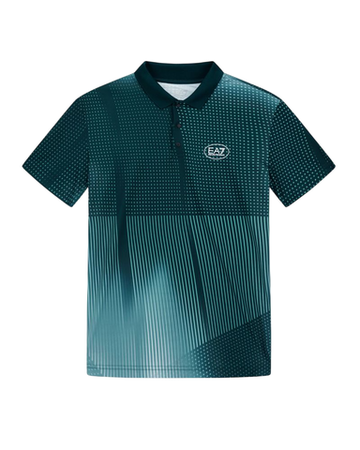 Мужское теннисное поло EA7 Tennis Pro - green fancy